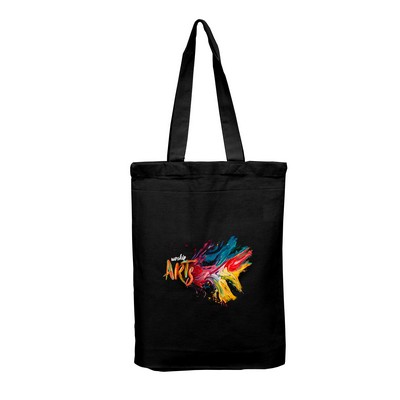 7 Oz. Colored Cotton Tote Bag w/Bottom Gusset (9"x11"x1.5")